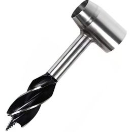 Outdoor Camping Survival Drilling Chopping Wood Tools (Drill Length: 6.29 in, Color: Grey)